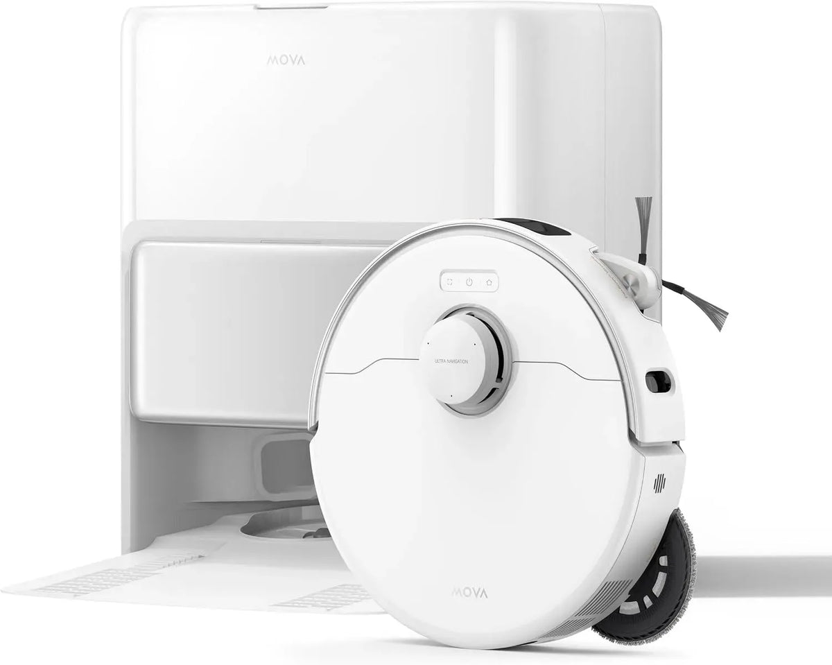 Saugroboter, MOVA P50, 000 Pa Saugkraft, Staubsaugerroboter, Ultra Saugroboter mit flexiblem Wischmopp