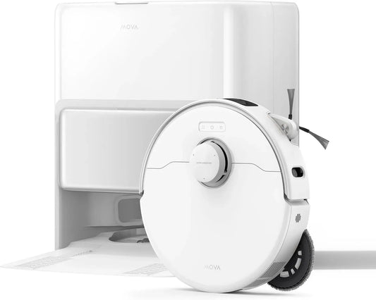 Saugroboter, MOVA P50, 000 Pa Saugkraft, Staubsaugerroboter, Ultra Saugroboter mit flexiblem Wischmopp