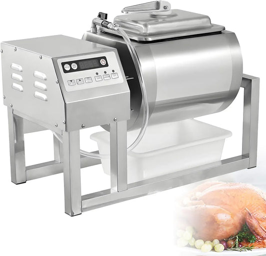 l/45 18L/36LB-Vacuum Automatischer Vakuum-Fleischzartmacher & Marinierer 18 l/45 l, Edelstahltrommel mit Geschwindigkeitsregelung, Schweine- und