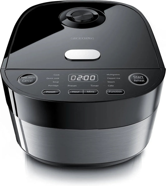 Multikocher, Reiskocher, Dampfgarer, Messbecher, elektrischer Multikocher, elektrischer Reiskocher, 4 L, 8 Programme, Timer, Warmhaltefunktion