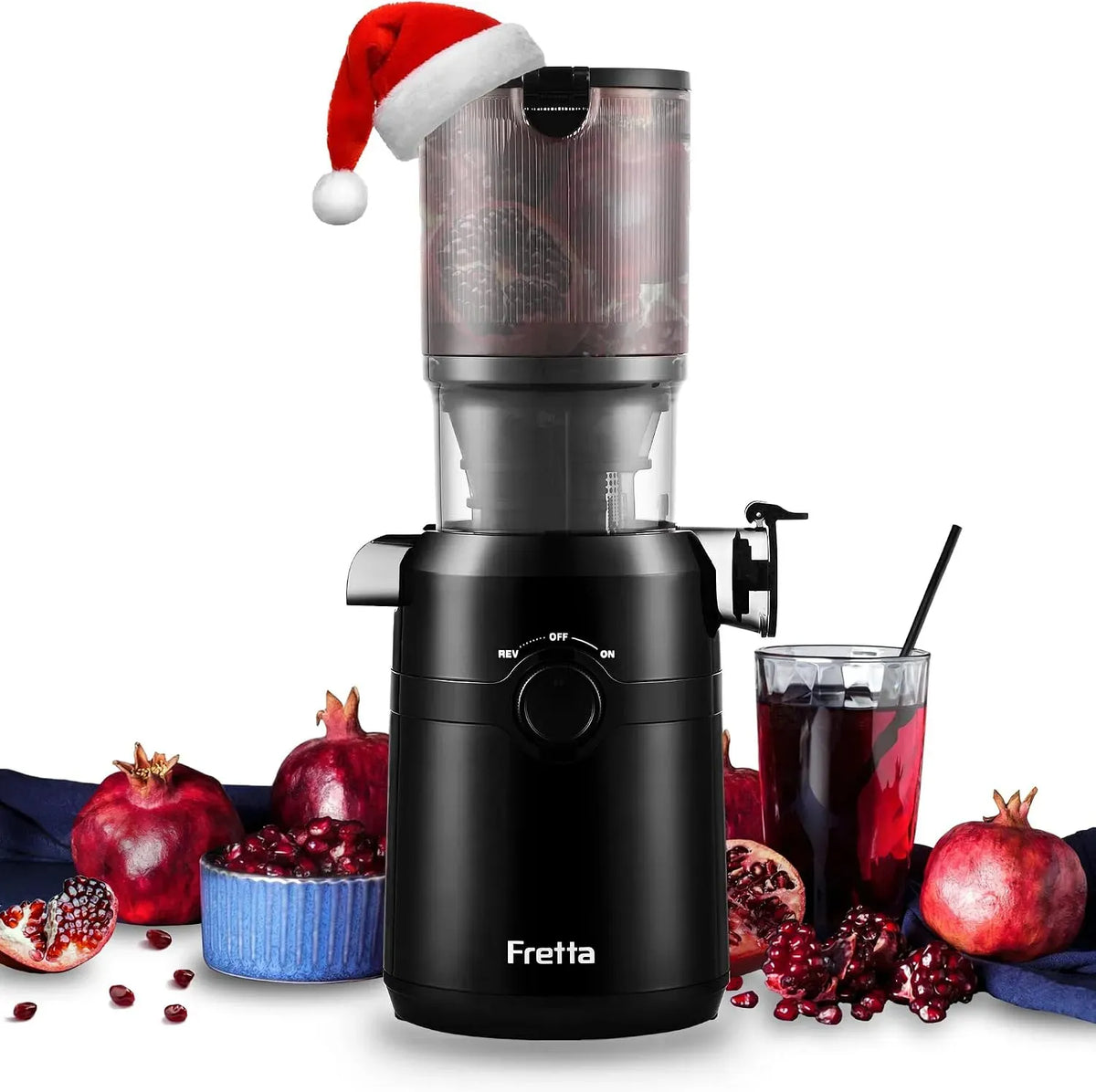Entsafter, 200 W, Saftpresse, Saft- und Zitruspresse, Fretta Entsafter Slow Juicer