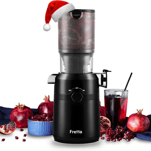 Entsafter, 200 W, Saftpresse, Saft- und Zitruspresse, Fretta Entsafter Slow Juicer