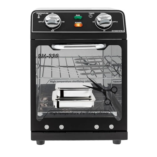 Friseursalon, Fusspflegestudios, für Heißluftsterilisator Autoklav, Hochtemperatur-Sterilisator Desinfektion Trockene Sterilisation 8 Liter, 600W