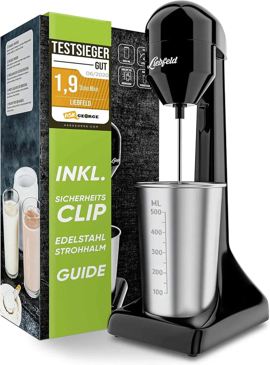 Becher, 500 ml, Edelstahl, Elektrisch, Liebfeld Protein Shaker Elektrisch