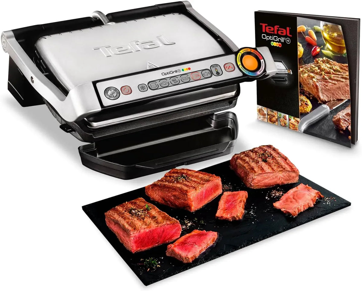 Tefal GC712D12 Kontaktgrill, Elektrogrill, Kontaktgrill und Paninigrill, 6 Programme, Edelstahl