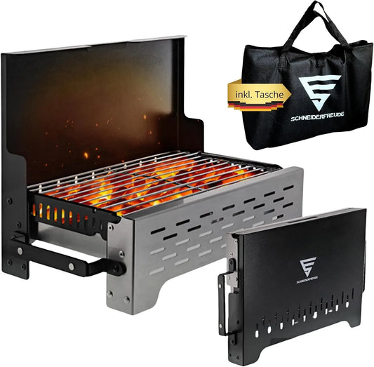 Camping-Grill, Klappgrill, Tasche, Outdoor, für echte Grillfans, SCHNEIDERFREUDE