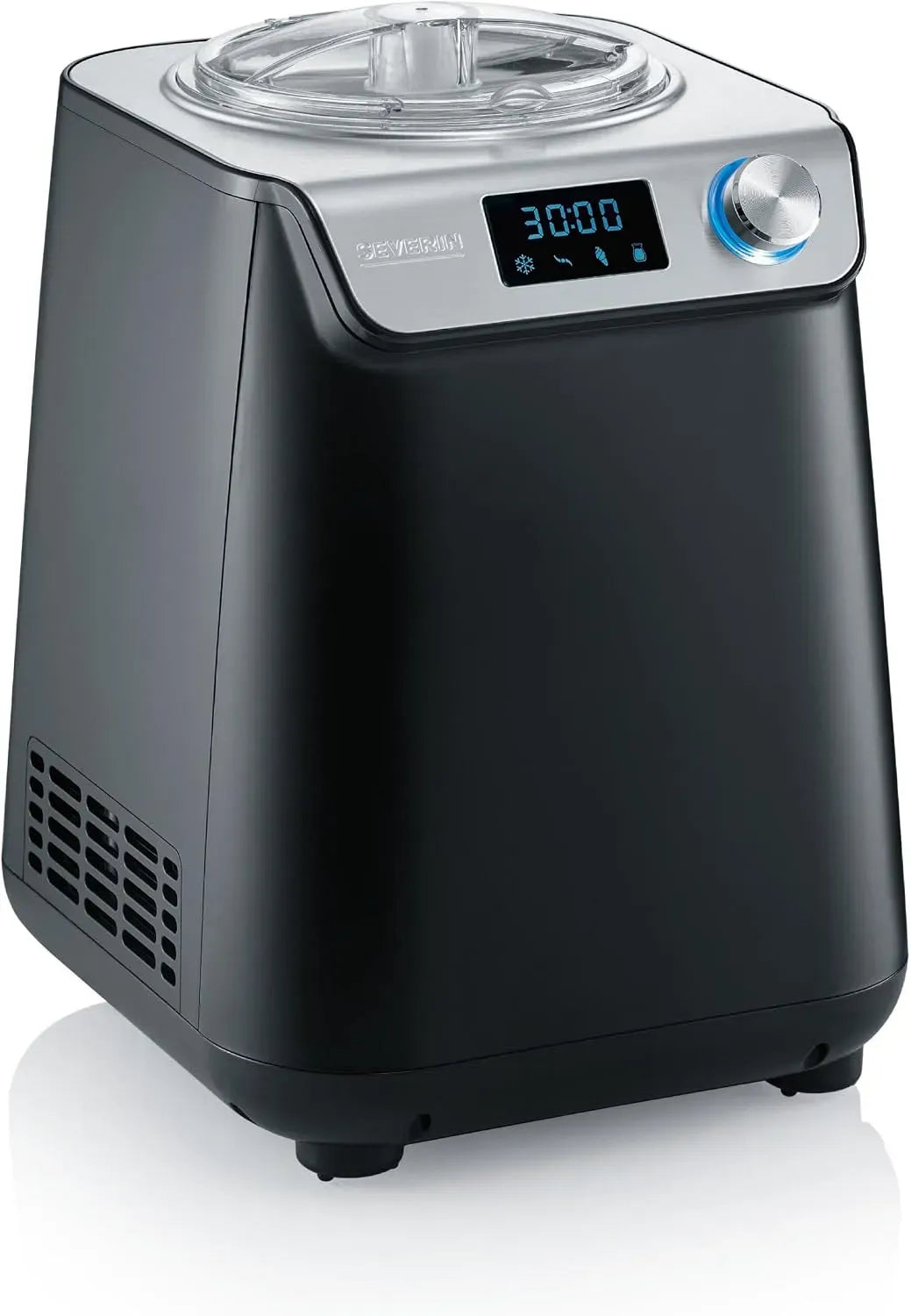 Severin EZ 7407 2-in-1 Joghurtbereiter, Joghurtmaschine, Eismaschine, Eisbereiter, Speiseeismaschine, schmal