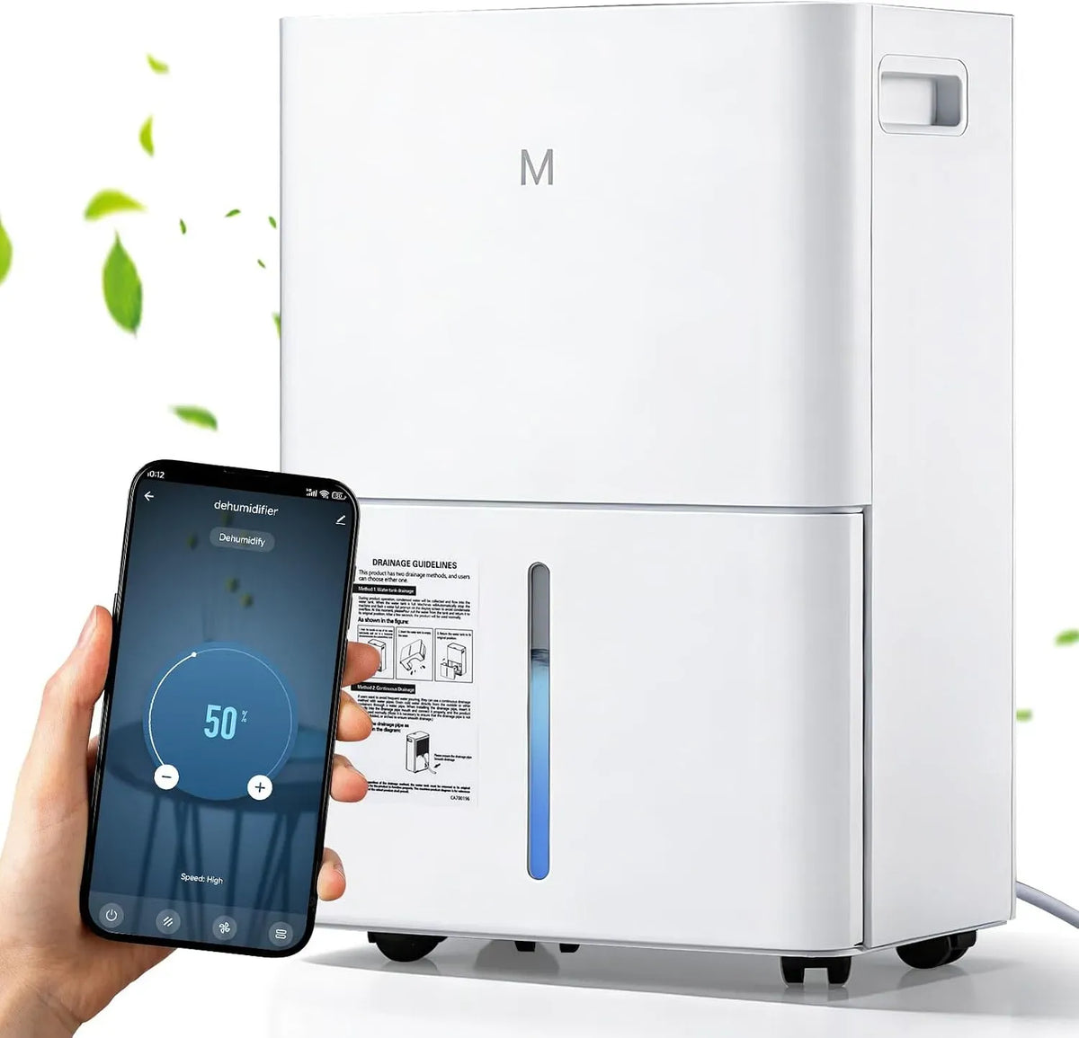 Luftentfeuchter, smarte App-/Panel-Steuerung, Raumentfeuchter, Mxmoonant Luftentfeuchter 15 l/Tag