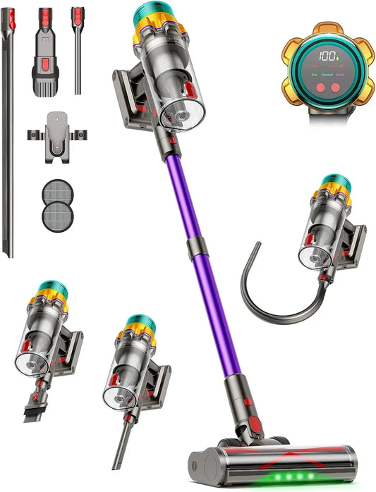 Staubsauger, 2 L, 650 W, Akku 55000Pa/650W/70Min 8-Schicht-Filter, Flexible Fugendüse, 2L Staubbehälter