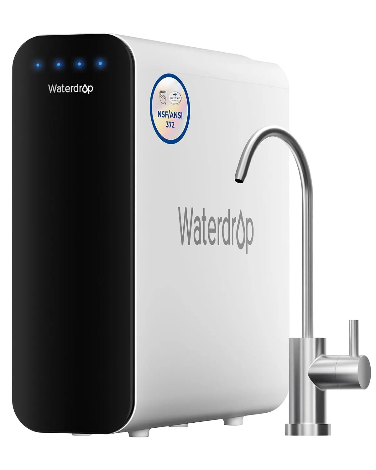 Küchenarmatur, Waterdrop TSU 0, 1-Mikron-Ultrafiltrationssystem für Untertisch, Senkt TDS Nicht, Smart-Panel