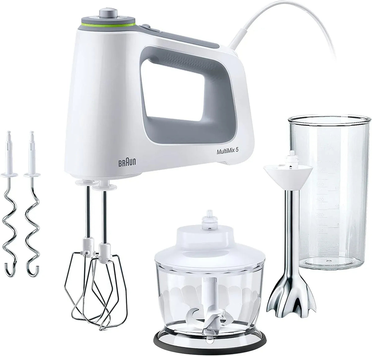 Braun HM 5137 Handrührgerät, Messbecher, 750 W, 600 ml, Weiß